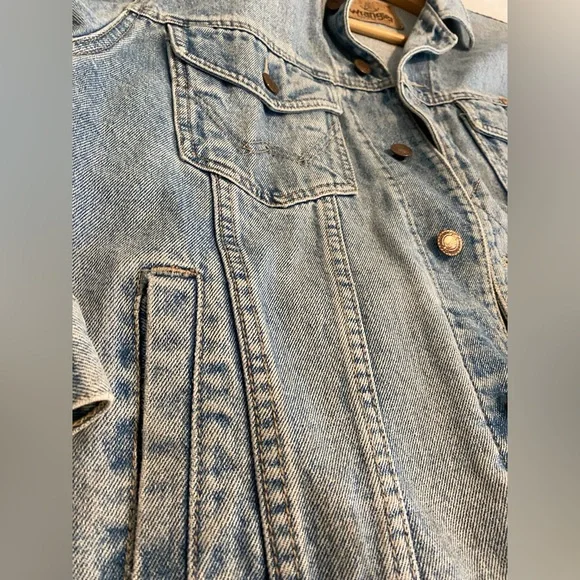 WRANGLER BRAND CLASSIC JEAN JACKET DENIM JACKET THICK FOR MEN